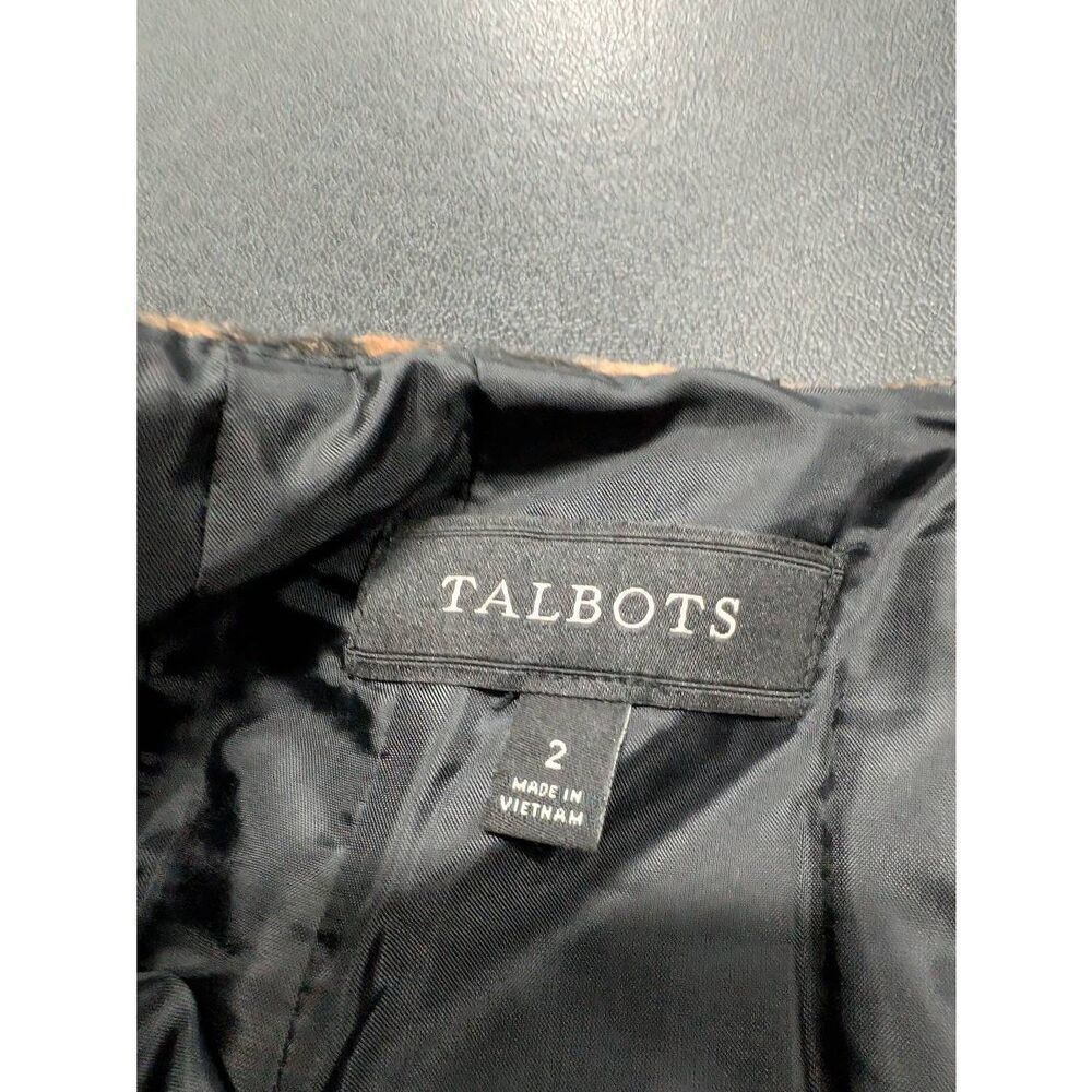 Talbots Fuzzy Wool Blend Leopard Print Pencil Ski… - image 3